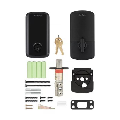 Kwikset Halo Select Wi-Fi and Matter Enabled Smart Lock, Matte Black